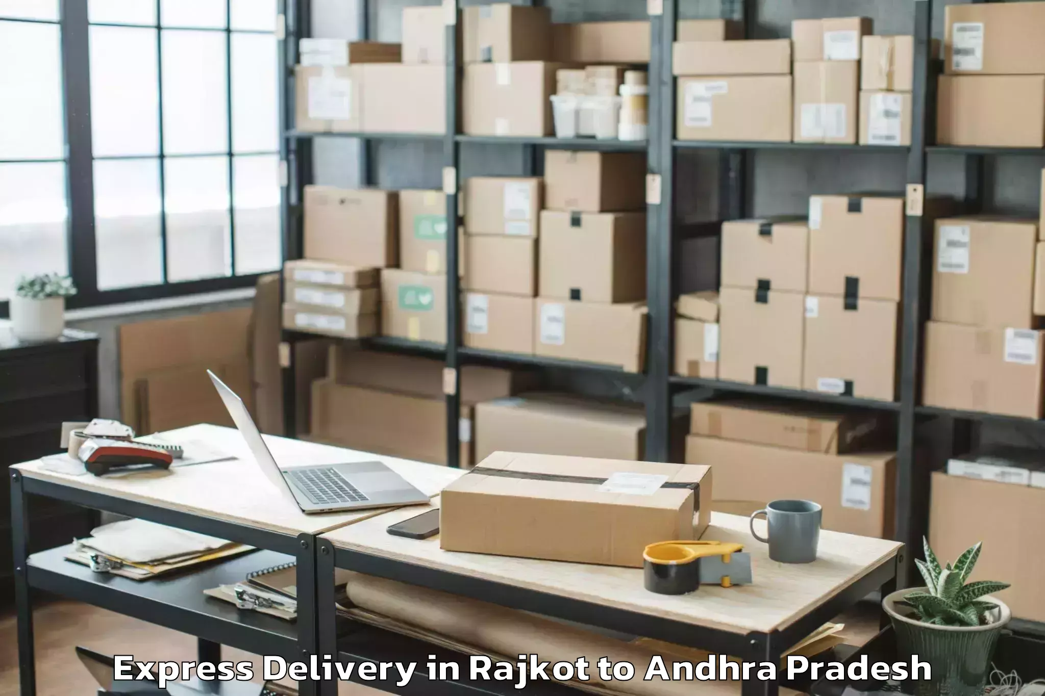 Leading Rajkot to Madugula Express Delivery Provider